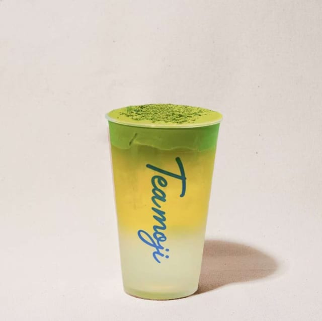 Coconut Jasmine Tea with Matcha Mousse / 抹云青椰.