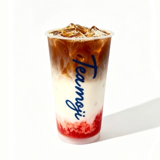 Strawberry Hojicha Latte / 草莓焙茶拿铁