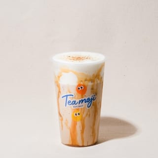 Roasted Caramel Milk Tea with Brulee Mousse / 焦糖炭焙烤奶
