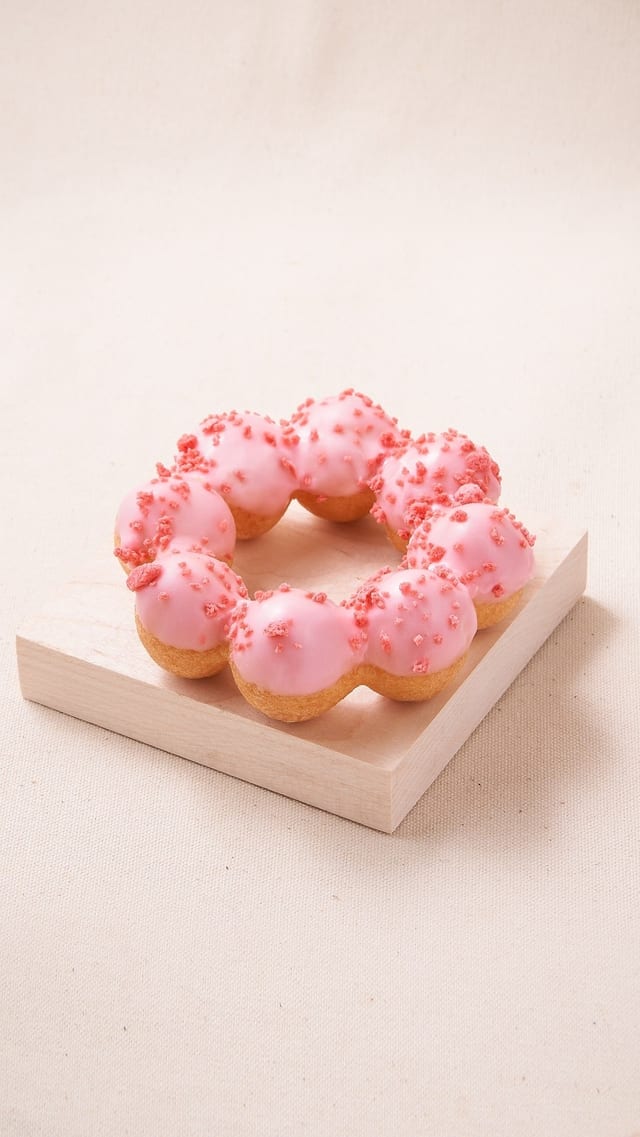 Strawberry Mochi Donut / 草莓甜甜圈.