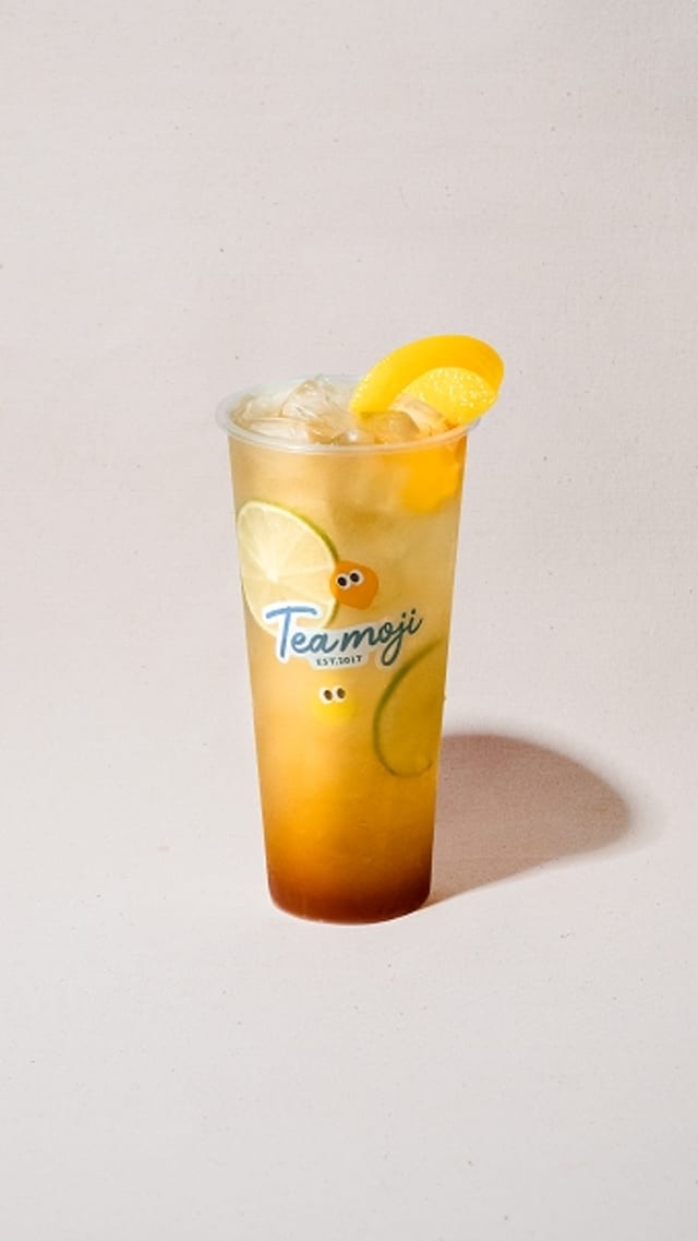 Limeade Peach Green Tea Fizz / 蜜桃青柠泡泡茶.